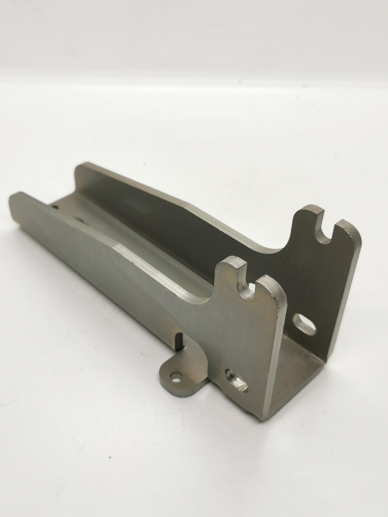Montageschuh horizontal für 40er Pfosten, Länge 190mm, zum Aufdübeln, Mat. Stahl verzinkt