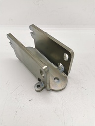 [MV40-130] Montageschuh vertikal für 40er Pfosten, Auflagefläche 130mm, 25mm auskragend, zum Andübeln, Mat. Stahl verzinkt