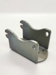[MV60-130-40] Montageschuh vertikal für 60er Pfosten, Auflagefläche 130mm, 40mm auskragend, zum Andübeln, Mat. Stahl verzinkt