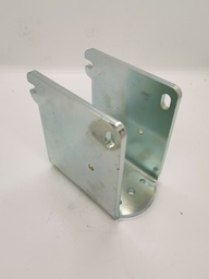 [MV60-130-80] Montageschuh vertikal für 60er Pfosten, Auflagefläche 130mm, 80mm auskragend, zum Andübeln, Mat. Stahl verzinkt
