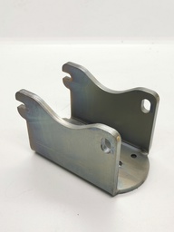 [MV60-130-60] Montageschuh vertikal für 60er Pfosten, Auflagefläche 130mm, 60mm auskragend, zum Andübeln, Mat. Stahl verzinkt