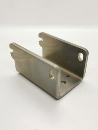 [MV60-100] Mounting shoe vertical for 60s posts, support surface 100mm, for dowelling, mat. steel galvanized