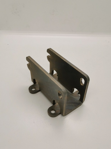 [MV40-H ] Mounting shoe vertical for 40s posts, for dowelling to wooden beam, mat. steel galvanized