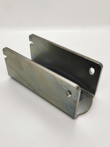 [MV60-180-HD] Mounting shoe vertical for 60s posts, HD, support surface 180mm, for dowelling, mat. steel galvanized