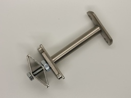 [HTI60] Supporto corrimano 60 post per tubo in acciaio inox Ø42,4, mat. acciaio inossidabile AISI 304