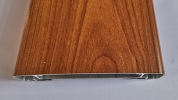 [HLA138-HDL-R] Corrimano in alluminio 138mm, decoro in legno larice - superficie ruvida