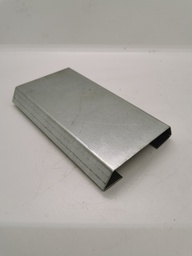 [HLA-VB-180°] Connettore dritto per corrimano in alluminio 138mm, mat. acciaio zincato