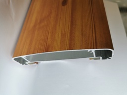 [HLA138-HDF-R] Aluminium handrail 138mm, wood decor spruce - surface rough